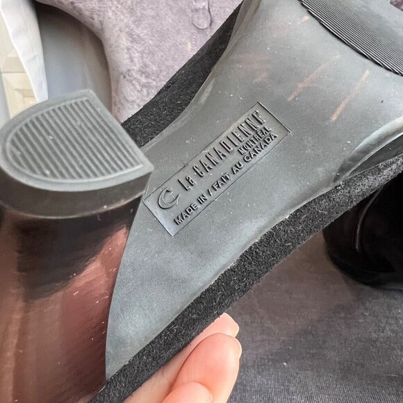 La Canadienne Women’s Oliver Waterproof Suede Booties – Size 9M Black - Picture 8 of 11